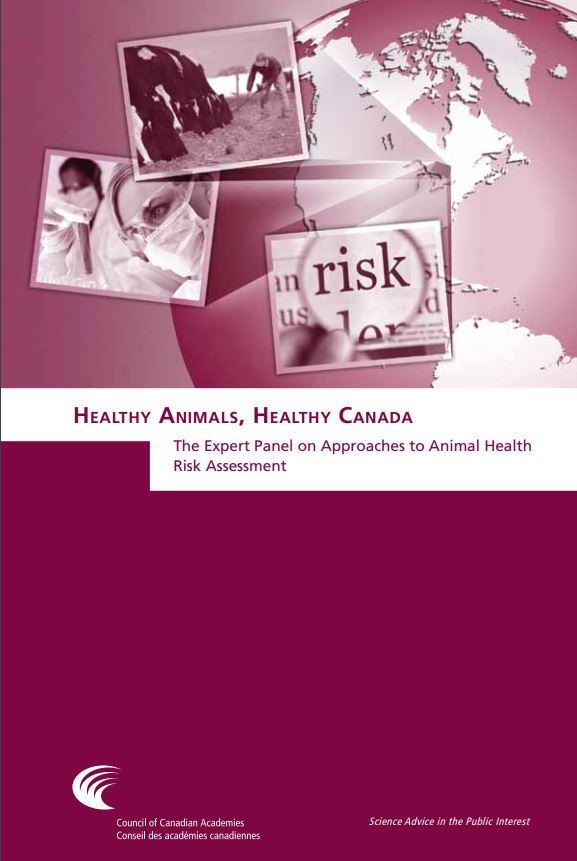 Council of Canadian Academies | CCA | Healthy Animals, Healthy Canada